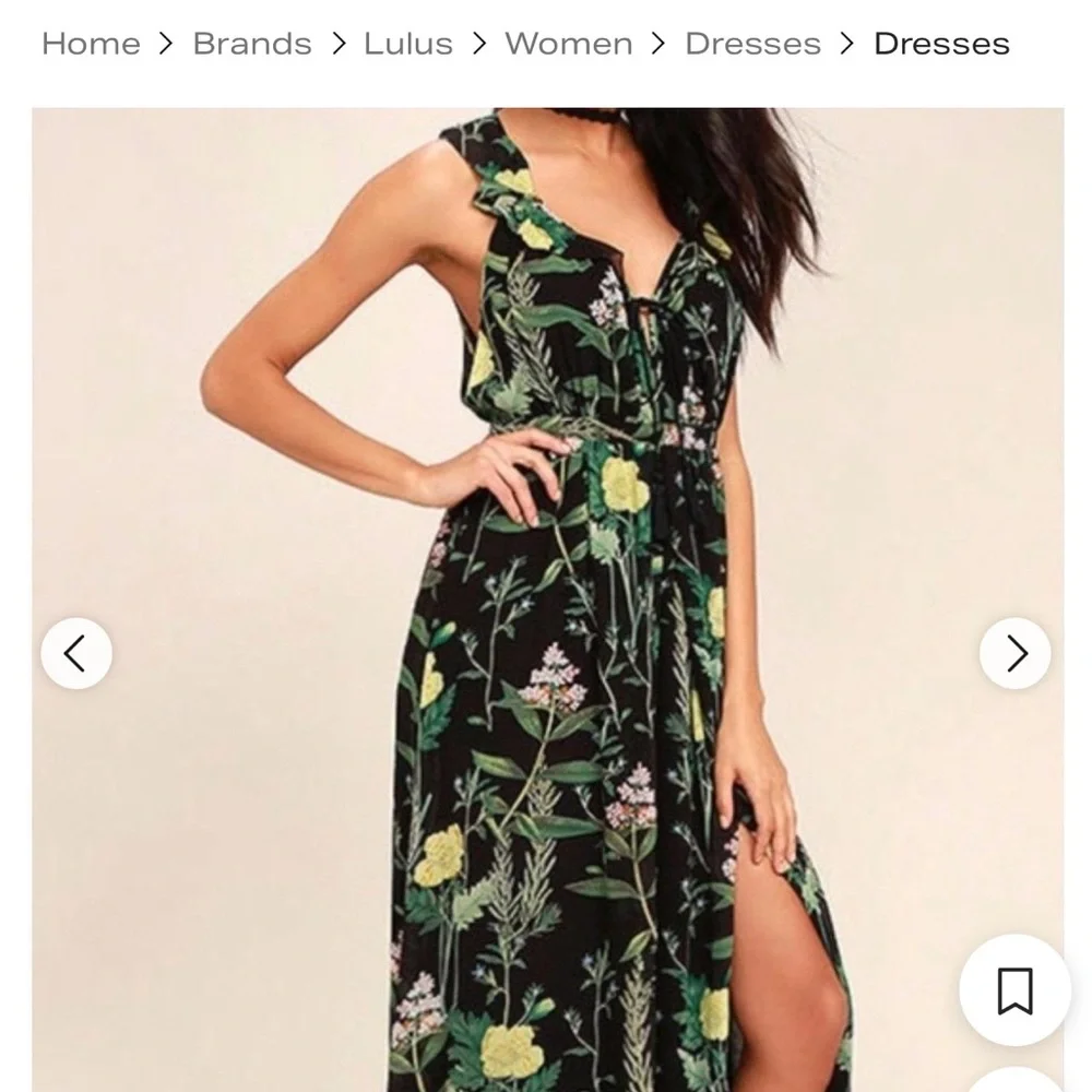 "Leaf Your Mark" Maxi Dress from
Lulus. Size X-Small NWT - Picture 5 of 7